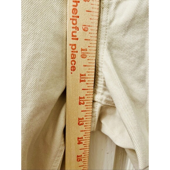 Lauren Ralph Lauren Women’s 18 Relaxed Taper Ankle Jean Cream Wash Print $195 - Picture 9 of 12